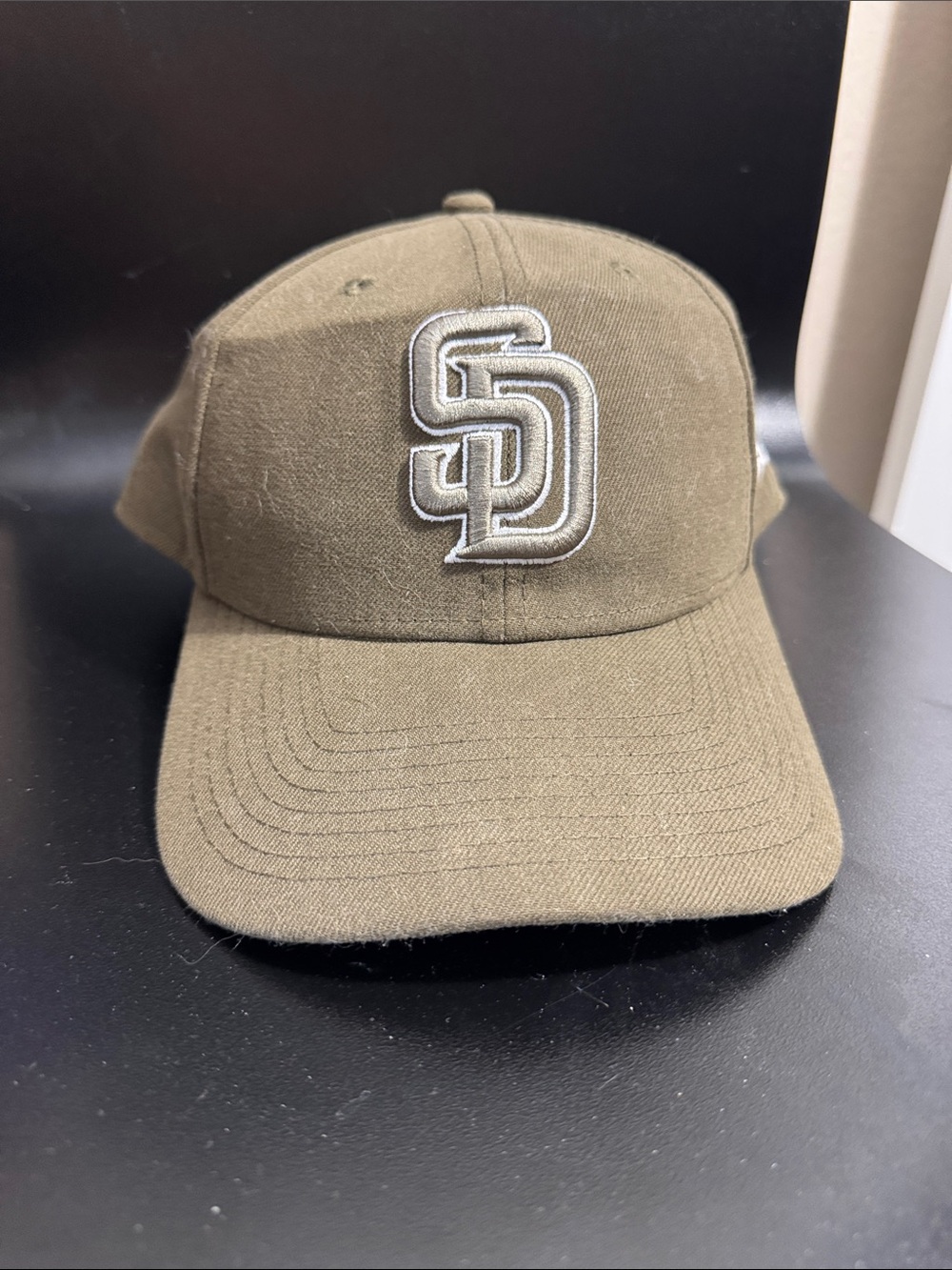 San Diego Padres Olive Green Baseball Cap Velcro Back